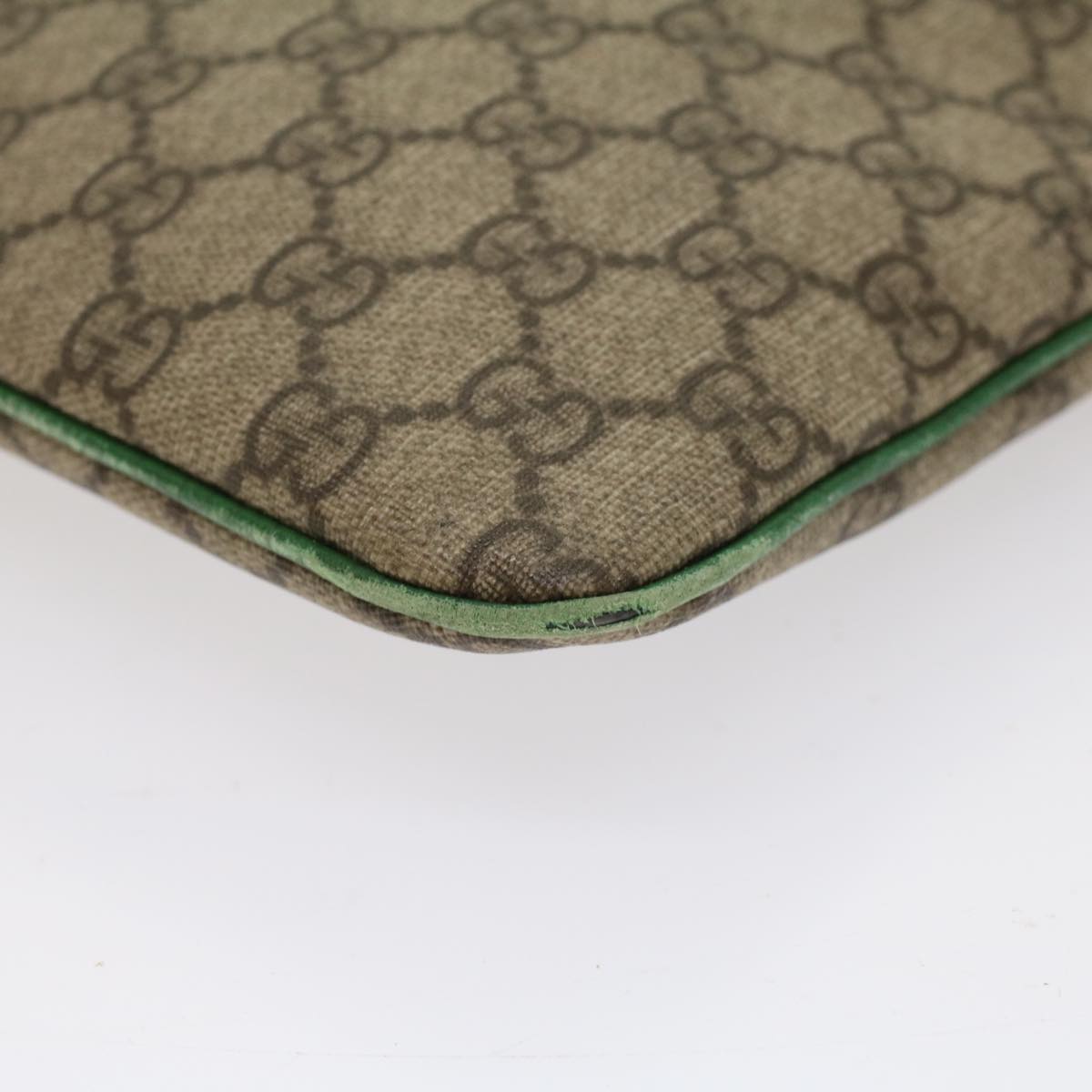 GUCCI GG Canvas Hand Bag PVC Leather Beige 117551 yk8010B