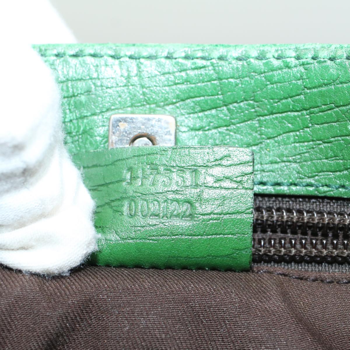 GUCCI GG Canvas Hand Bag PVC Leather Beige 117551 yk8010B