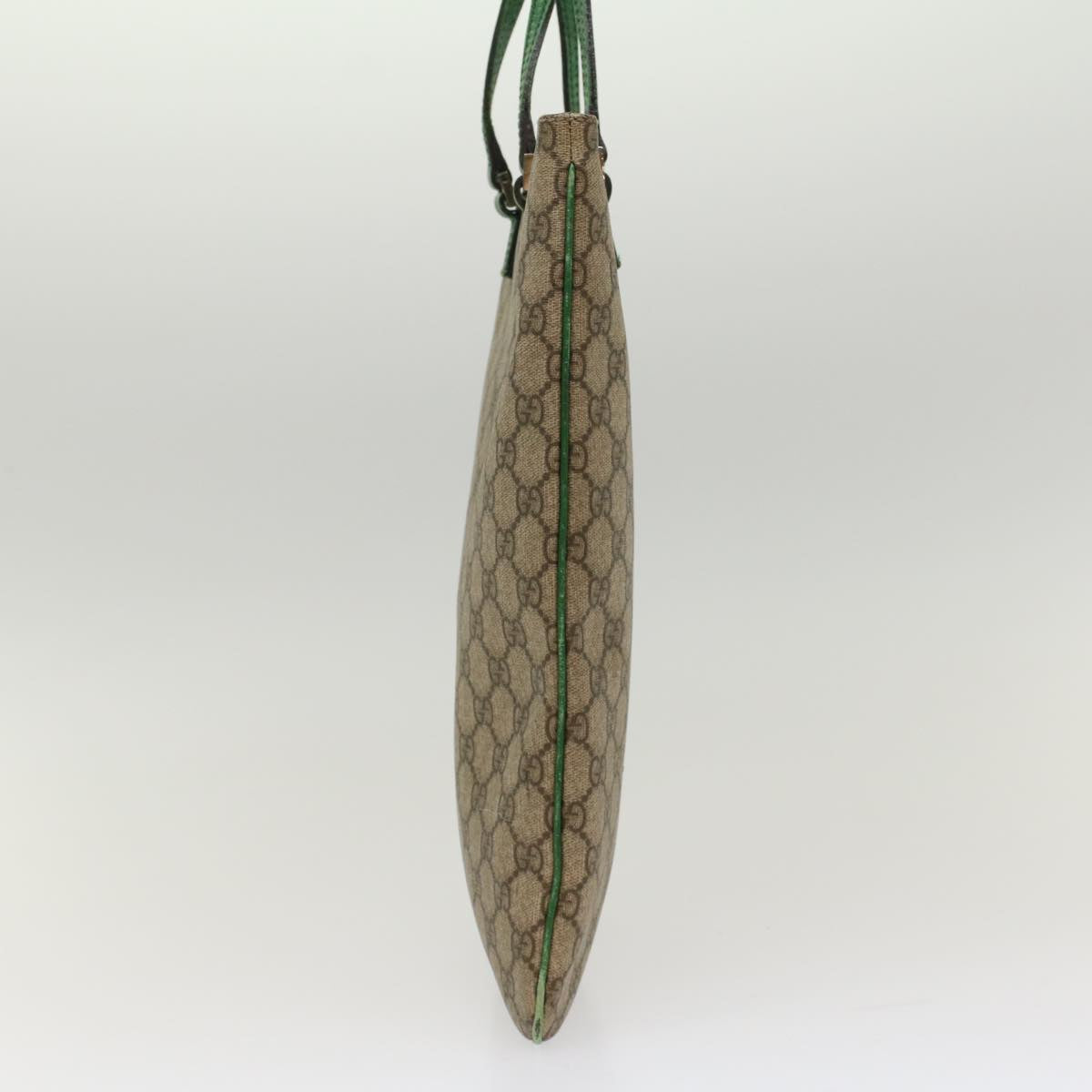 GUCCI GG Canvas Hand Bag PVC Leather Beige 117551 yk8010B