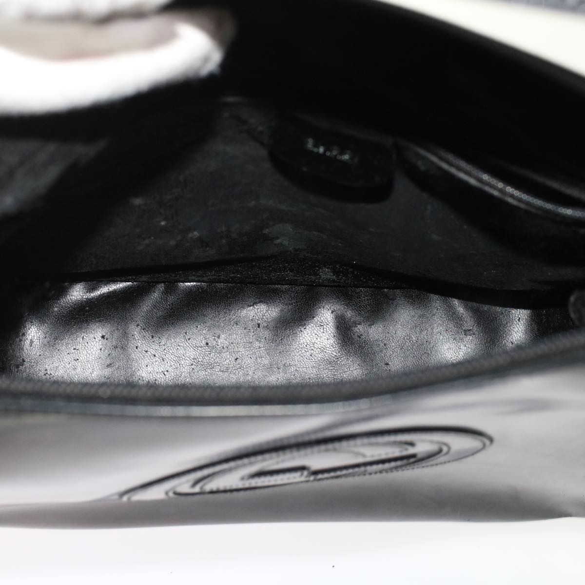 GUCCI Web Sherry Line Shoulder Bag Patent leather 2Set Black Red yk8019B