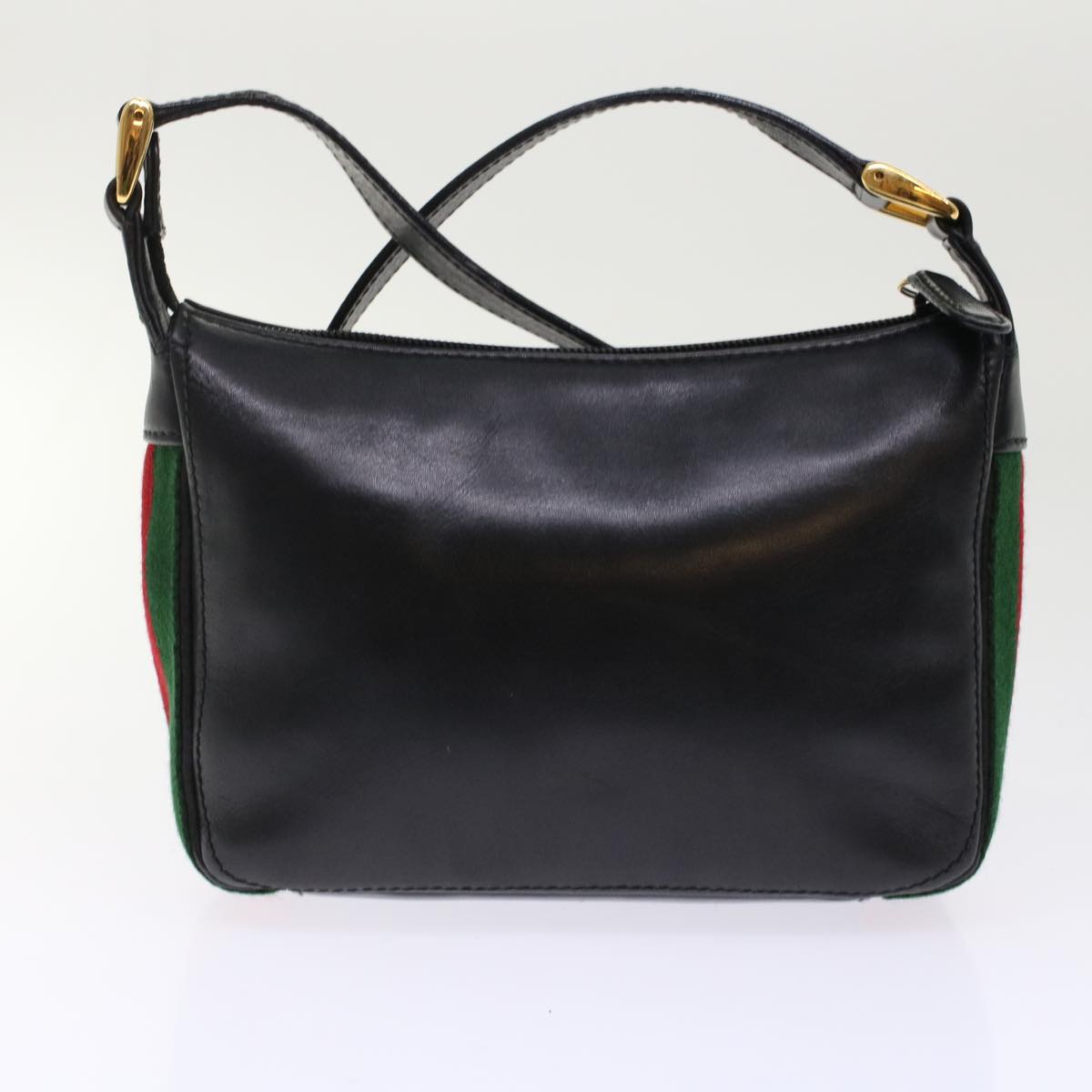 GUCCI Web Sherry Line Shoulder Bag Patent leather 2Set Black Red yk8019B