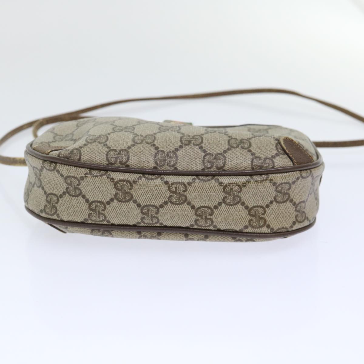 GUCCI GG Canvas Web Sherry Line Shoulder Bag Beige Red 89.02.066 yk8057