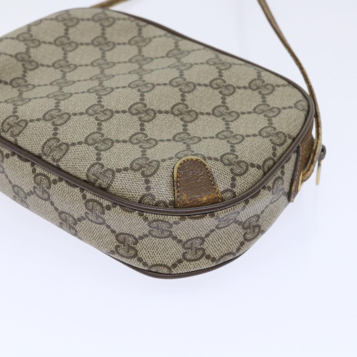 GUCCI GG Canvas Web Sherry Line Shoulder Bag Beige Red 89.02.066 yk8057