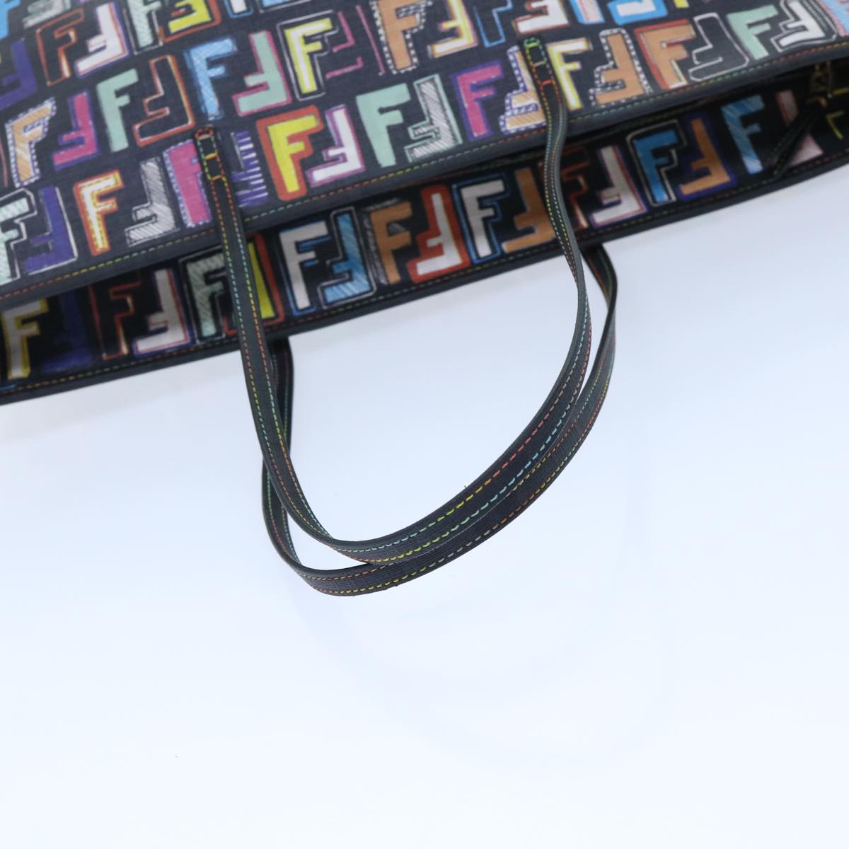 FENDI Zucca Canvas Tote Bag Multicolor 8BH185 yk8065