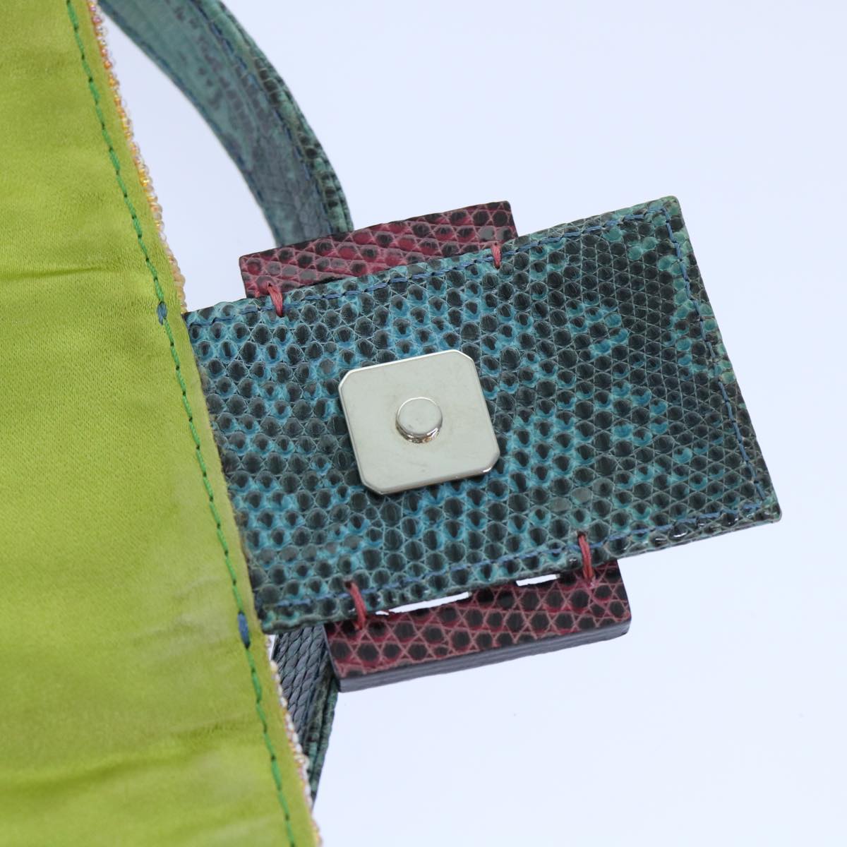 FENDI Mamma Baguette Shoulder Bag Beads Multicolor yk8154A