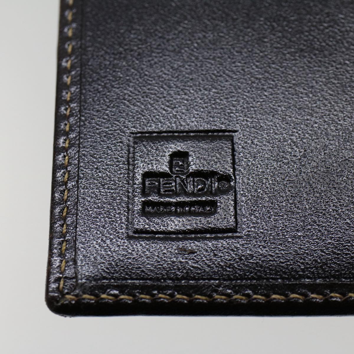 FENDI Zucca Canvas Day Planner Cover Black Brown yk8175