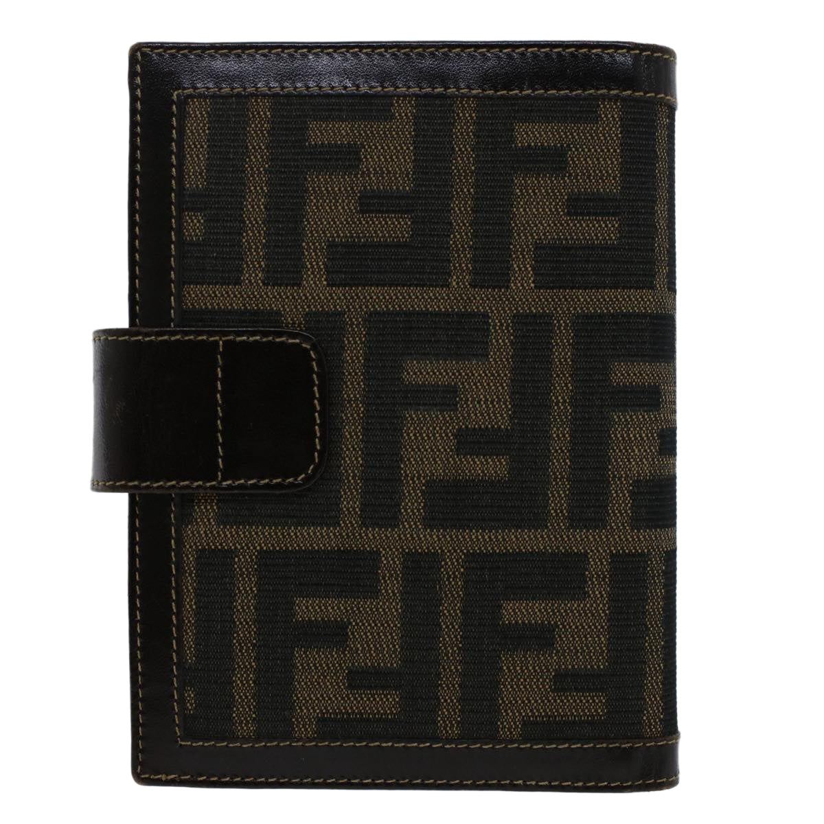 FENDI Zucca Canvas Day Planner Cover Black Brown yk8175