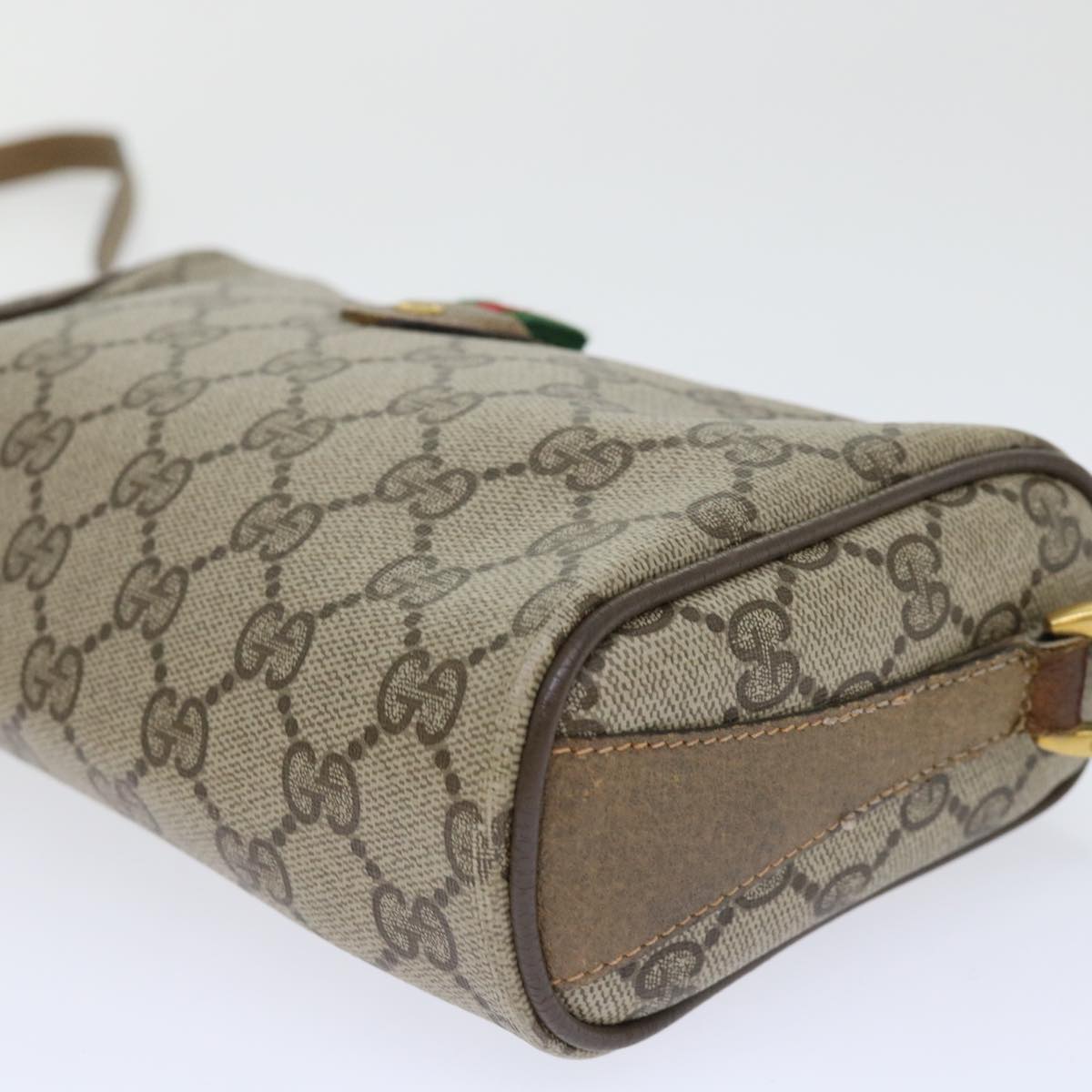 GUCCI GG Canvas Web Sherry Line Shoulder Bag Beige Red 89.02.018 yk8189B