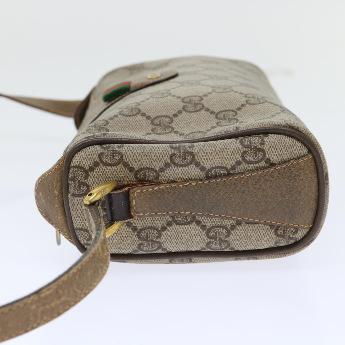 GUCCI GG Canvas Web Sherry Line Shoulder Bag Beige Red 89.02.018 yk8189B