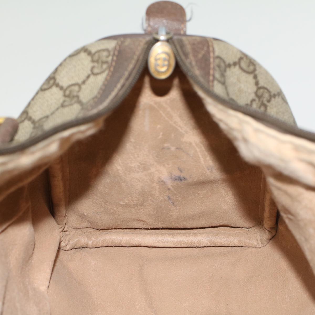 GUCCI GG Canvas Web Sherry Line Boston Bag Beige Red 40.02.007 yk8190B