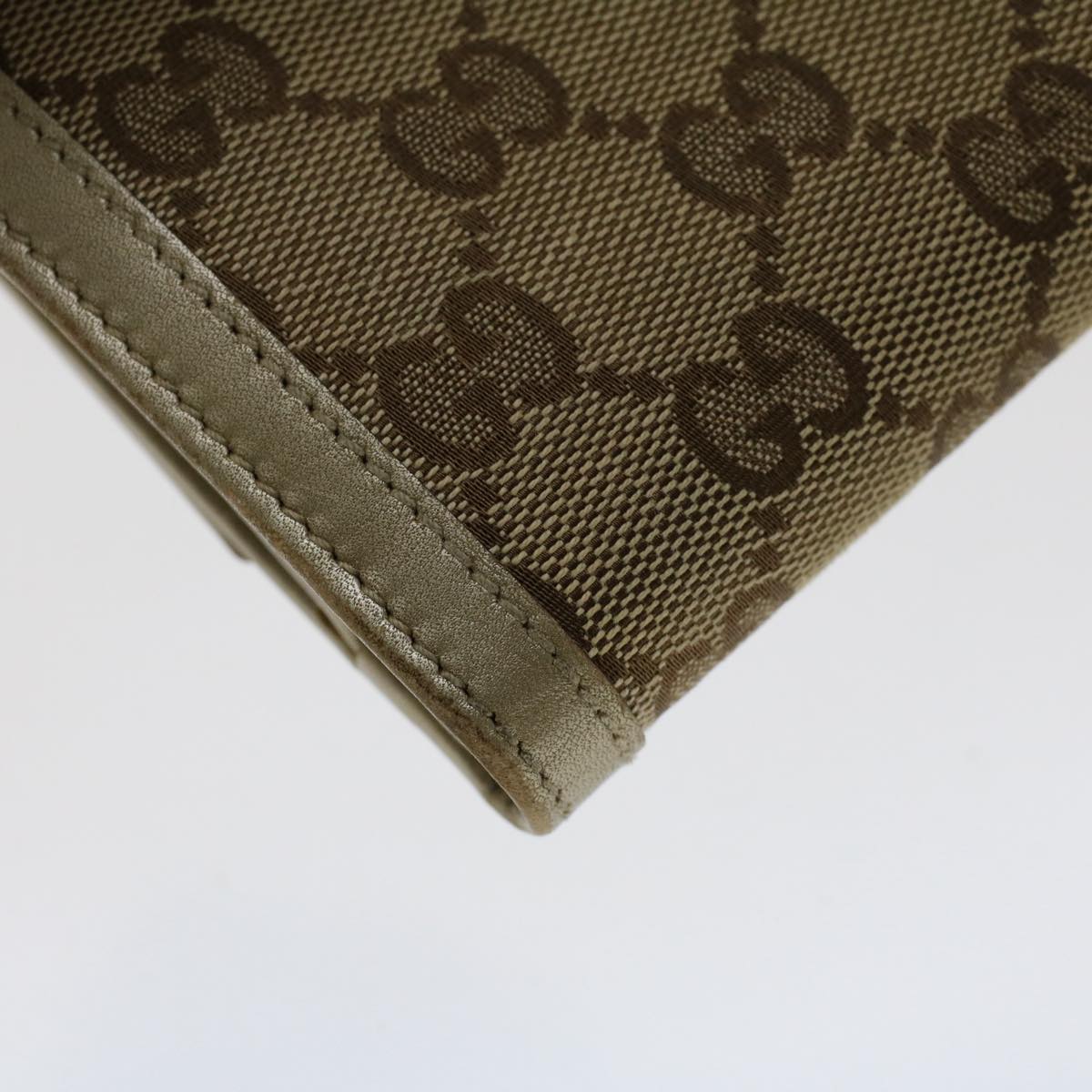 GUCCI GG Canvas Interlocking Long Wallet Beige 282426 yk8207