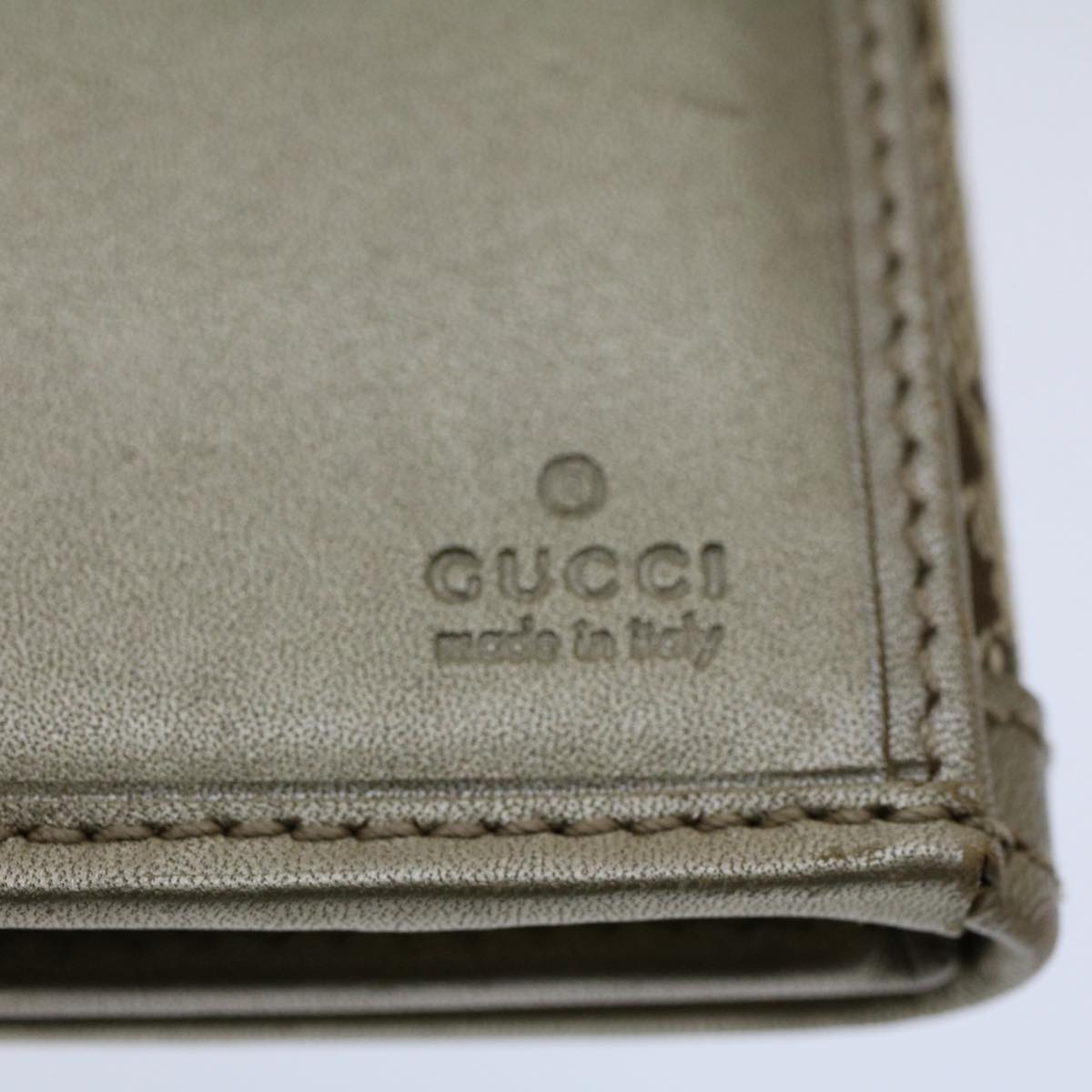 GUCCI GG Canvas Interlocking Long Wallet Beige 282426 yk8207