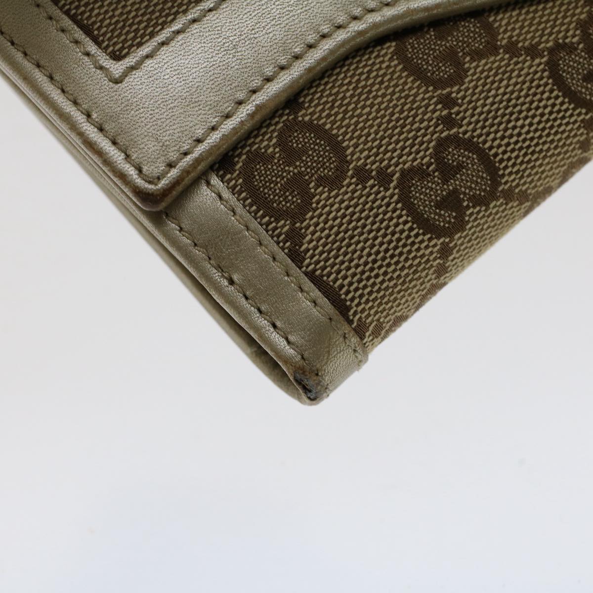 GUCCI GG Canvas Interlocking Long Wallet Beige 282426 yk8207