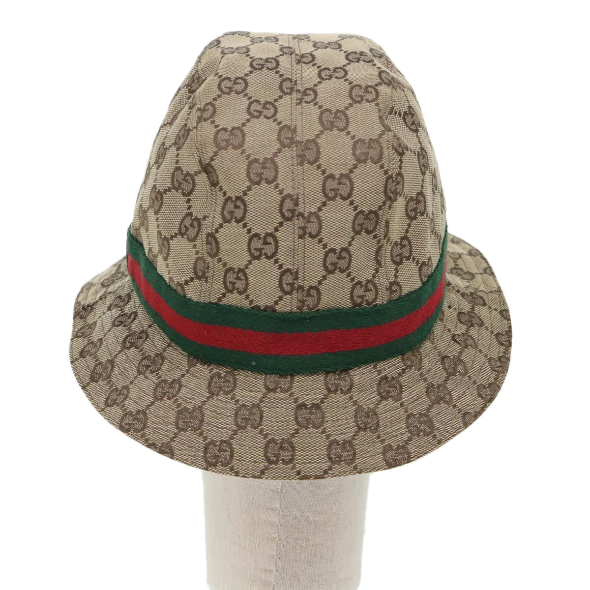 GUCCI GG Canvas Web Sherry Line Hat L Beige Red Green yk8211