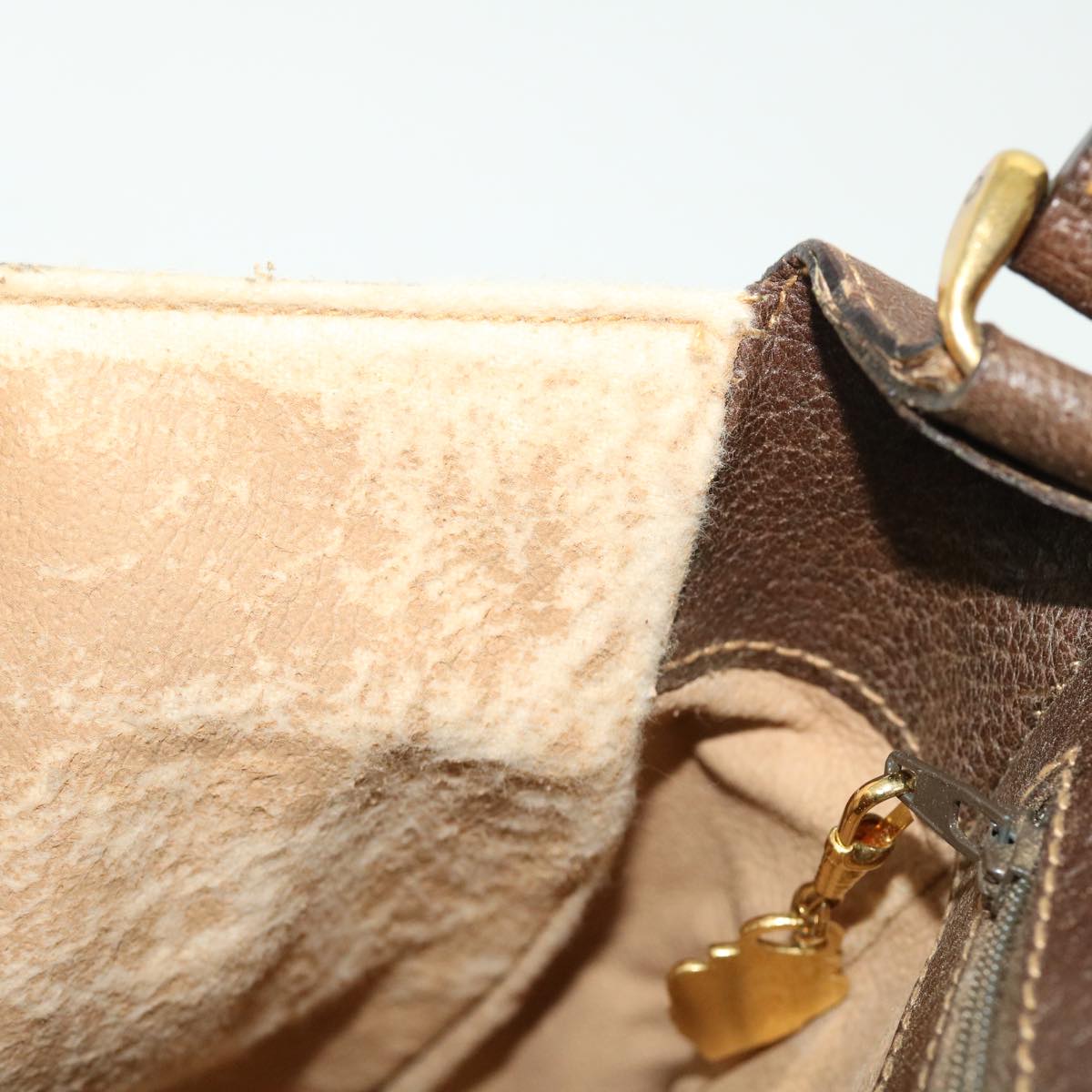 GUCCI GG Canvas Shoulder Bag PVC Leather Beige 001.115.4425 yk8215