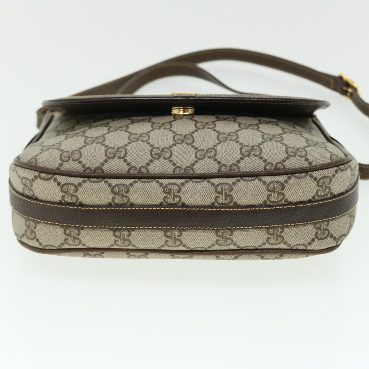GUCCI GG Canvas Shoulder Bag PVC Leather Beige 001.115.4425 yk8215