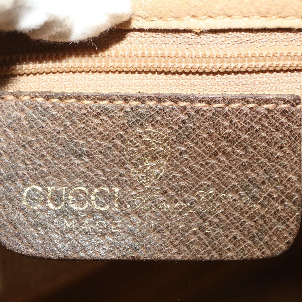 GUCCI GG Canvas Web Sherry Line Shoulder Bag Beige Red Green yk8220