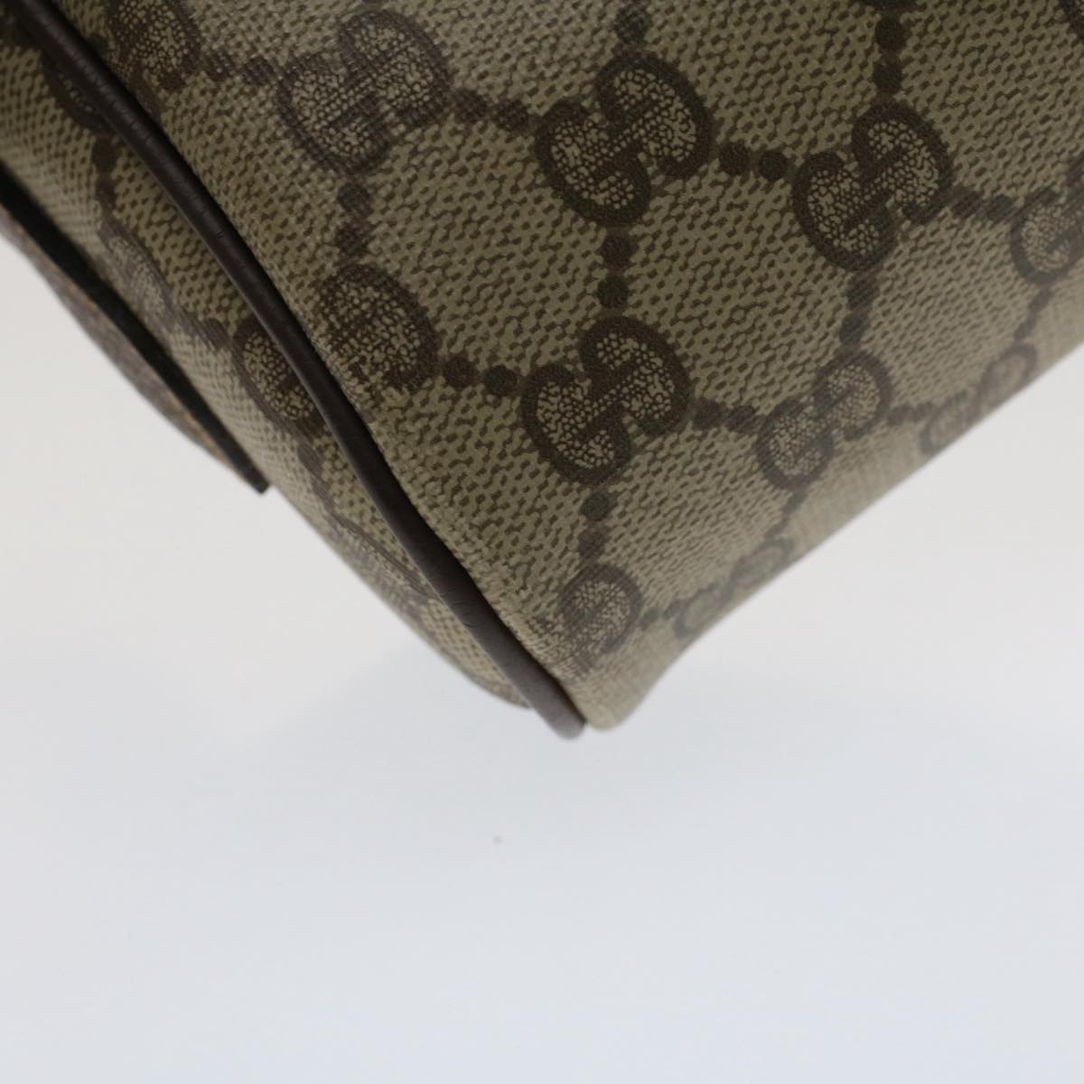 GUCCI GG Canvas Web Sherry Line Shoulder Bag Beige Red Green yk8226