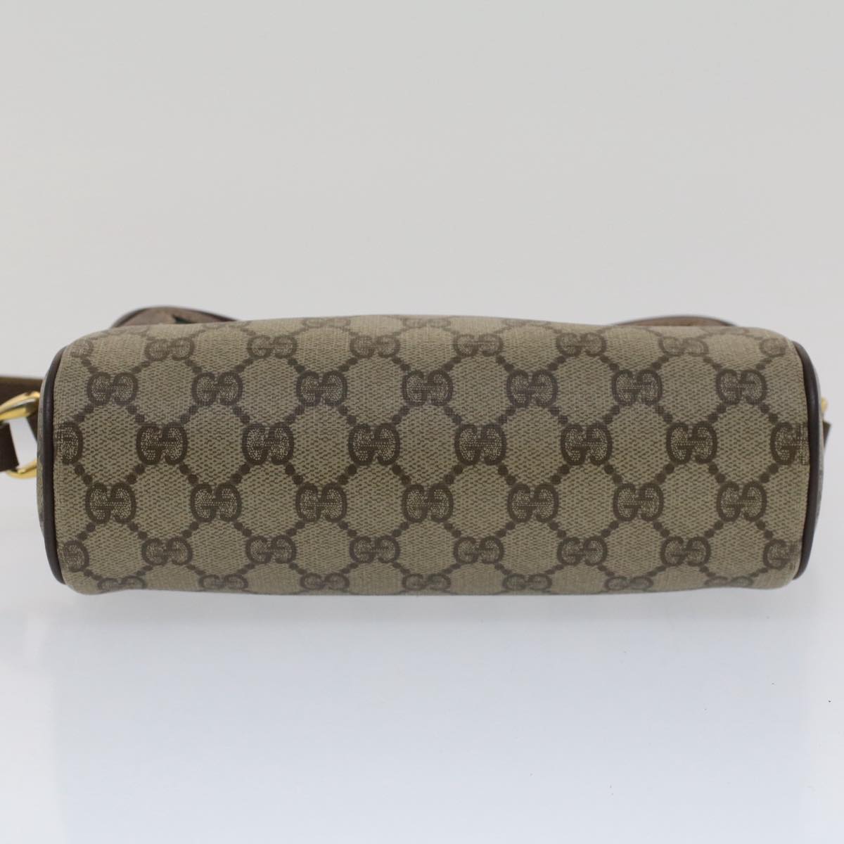 GUCCI GG Canvas Web Sherry Line Shoulder Bag Beige Red Green yk8226