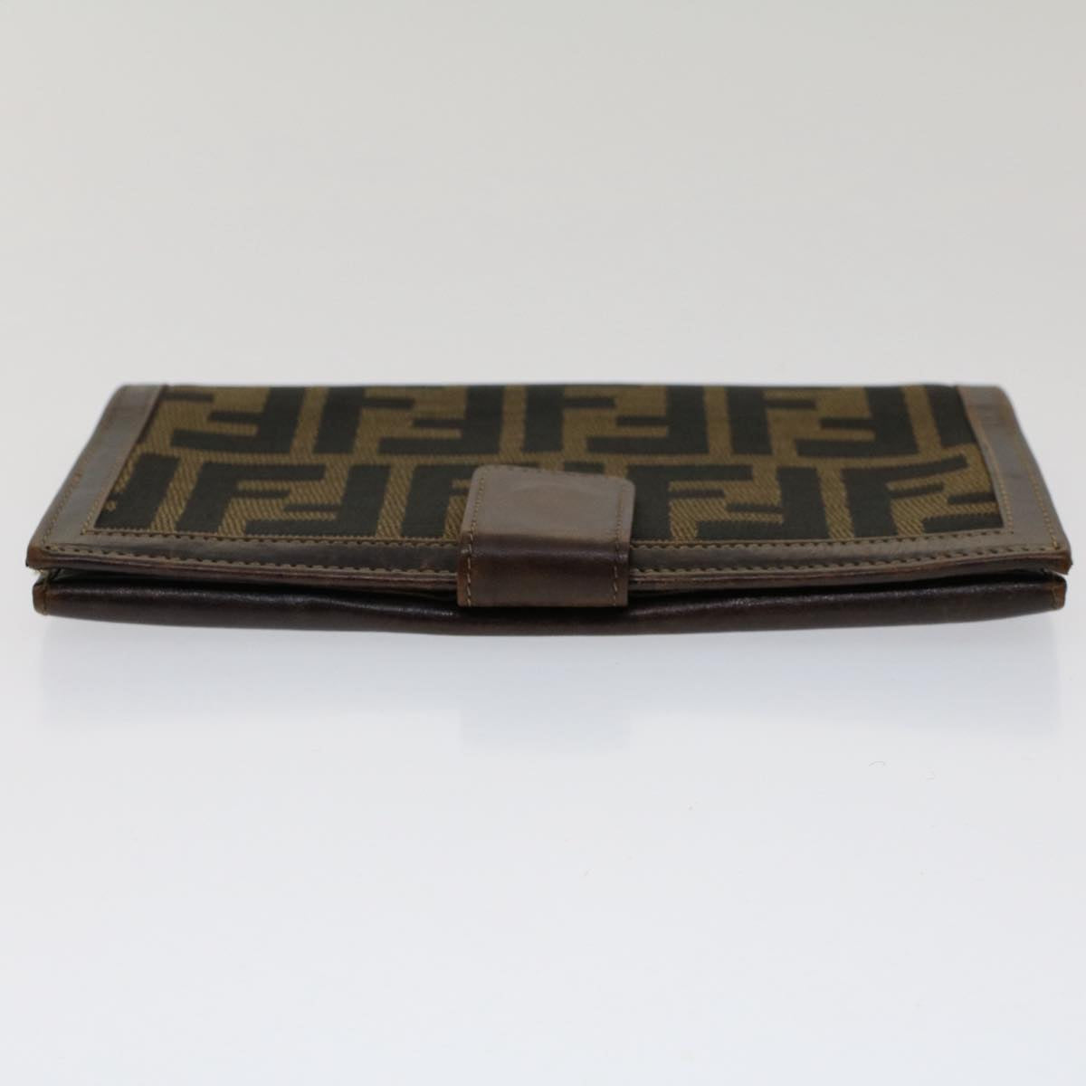 FENDI Zucca Canvas Wallet Black Brown yk8227