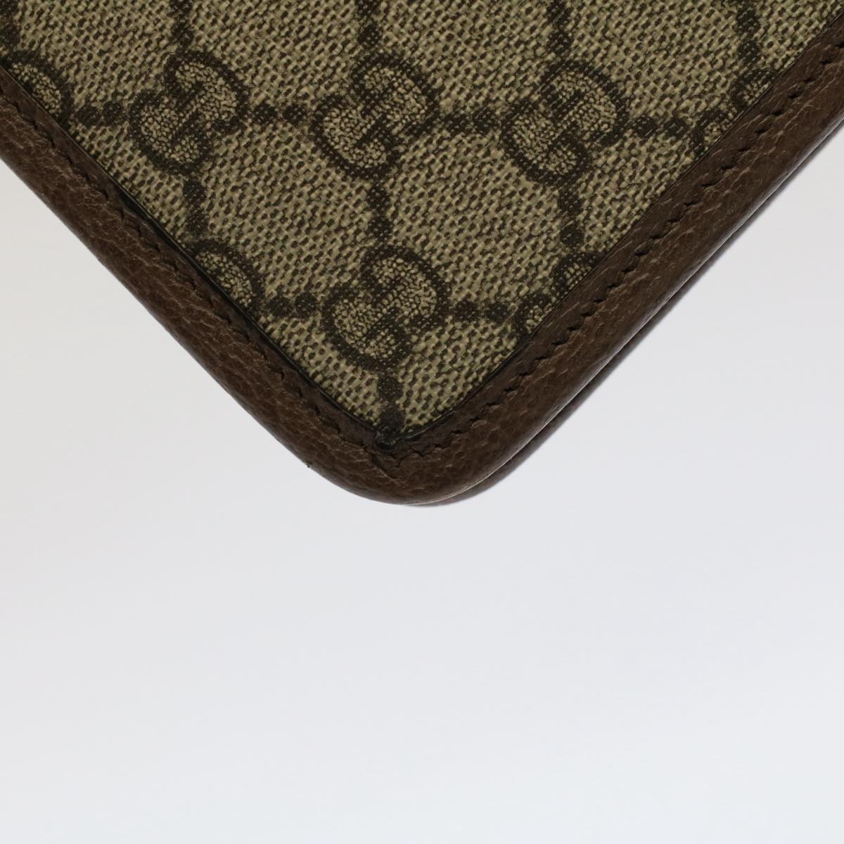 GUCCI GG Canvas Web Sherry Line Clutch Bag Beige Red Green 597619 yk8242