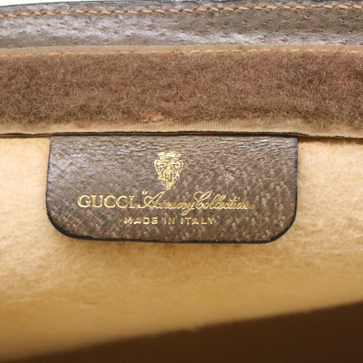 GUCCI GG Canvas Web Sherry Line Clutch Bag Beige Red Green 89.01.002 yk8254