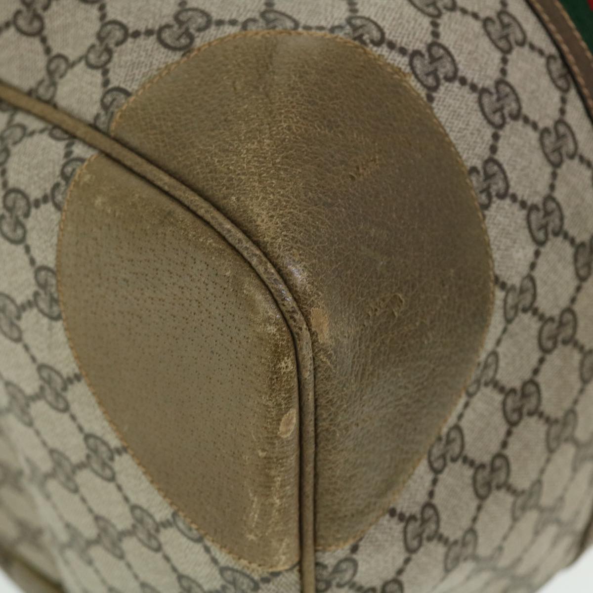 GUCCI GG Canvas Web Sherry Line Boston Bag Red Beige Green yk8255