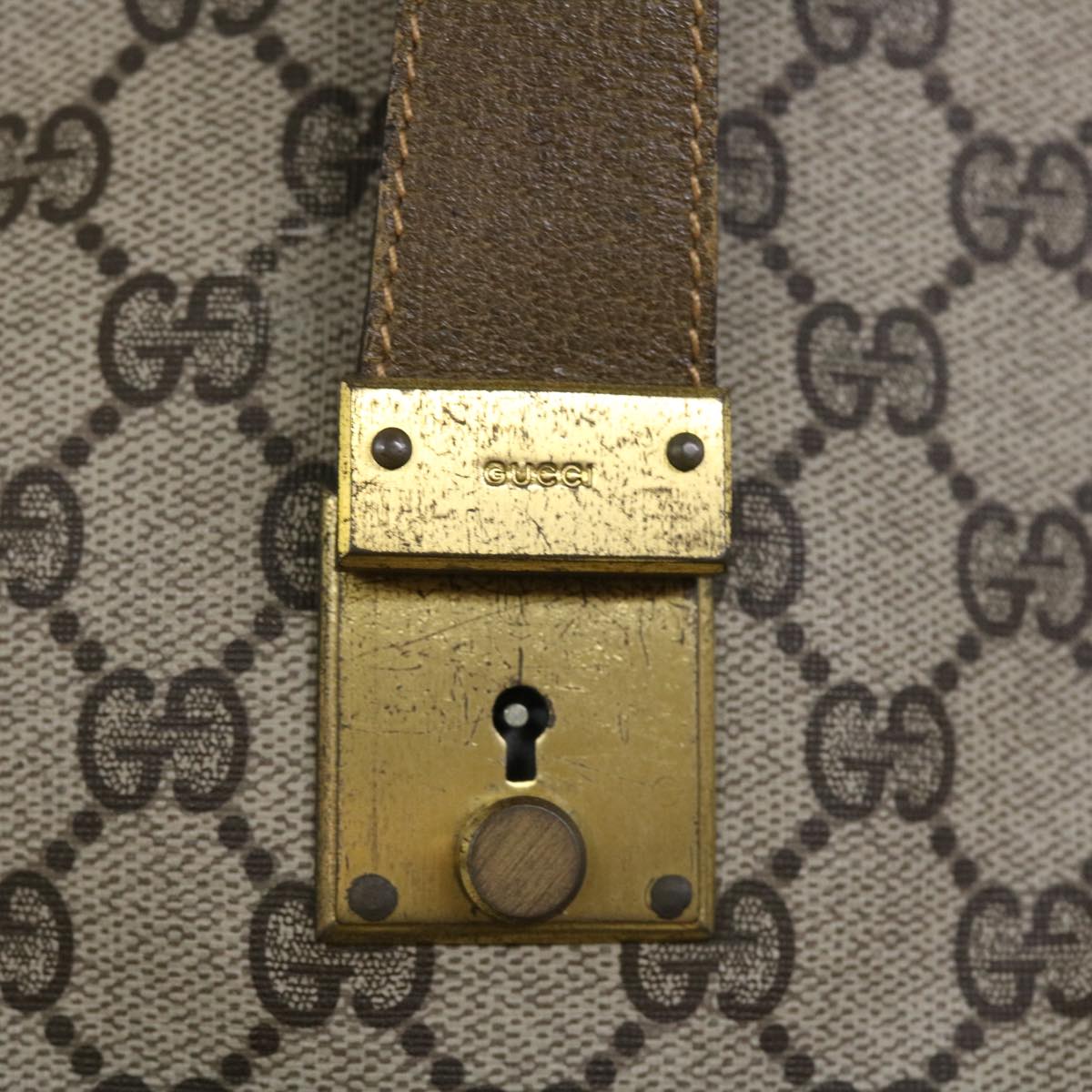 GUCCI GG Canvas Web Sherry Line Boston Bag Red Beige Green yk8255