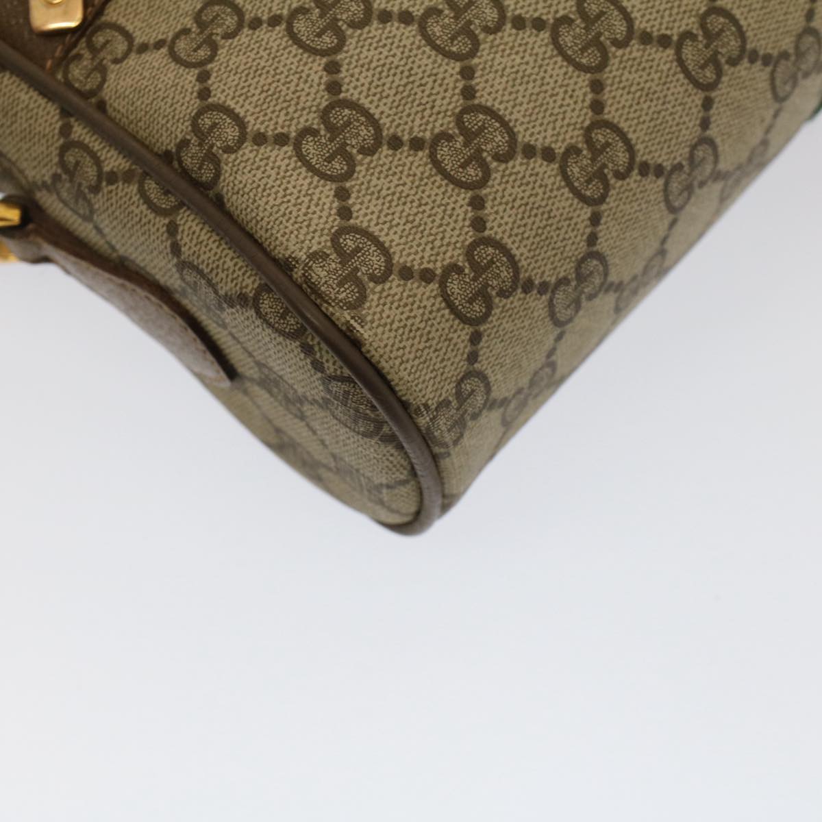 GUCCI GG Canvas Web Sherry Line Shoulder Bag Beige Red 56.02.005 yk8261