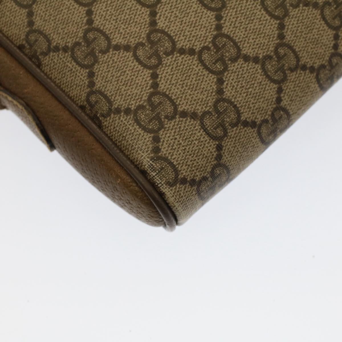 GUCCI GG Canvas Web Sherry Line Shoulder Bag Beige Red 116.02.089 yk8283