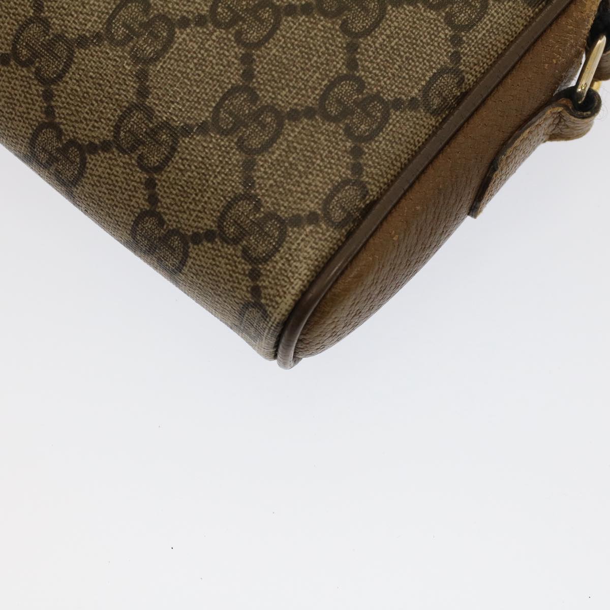 GUCCI GG Canvas Web Sherry Line Shoulder Bag Beige Red 116.02.089 yk8283