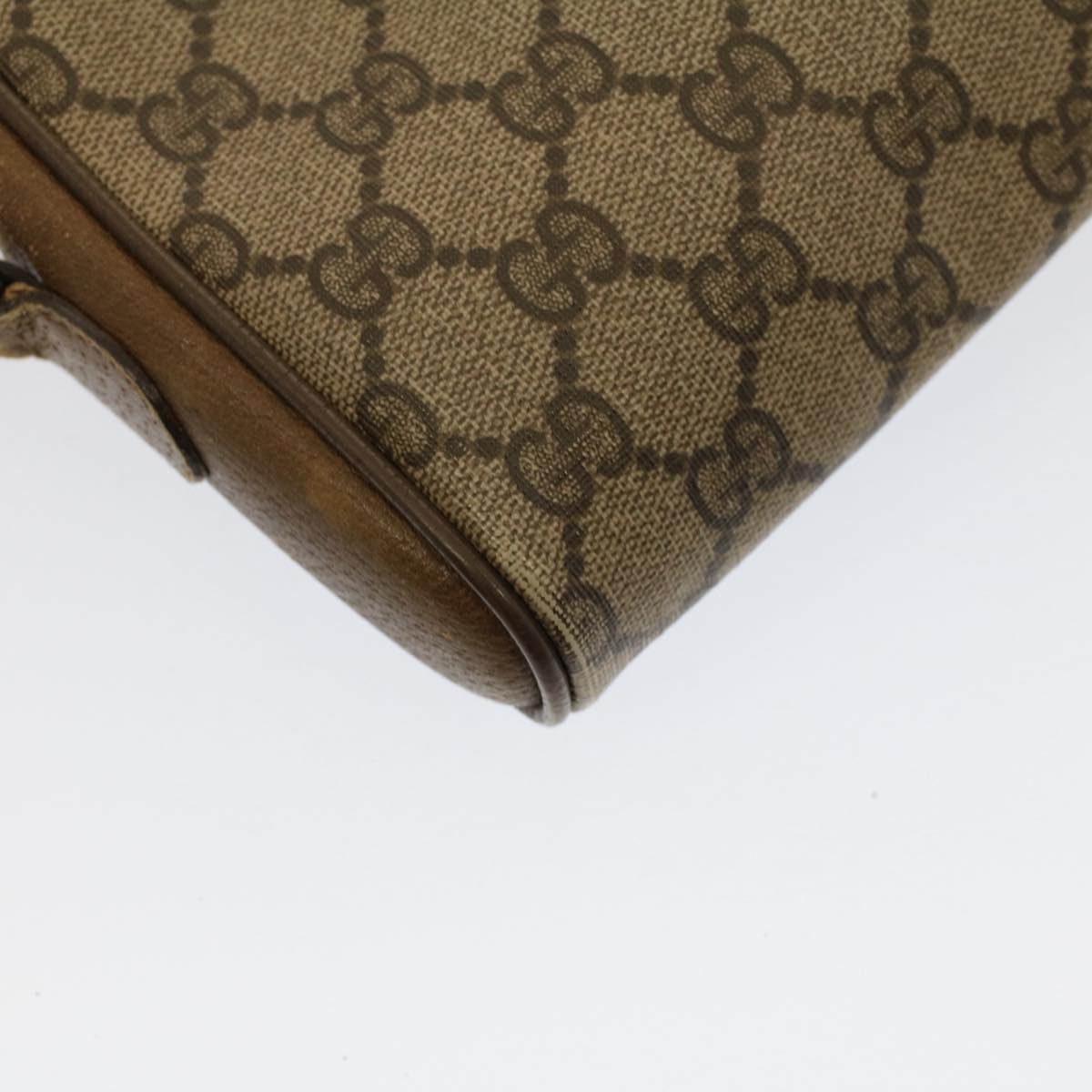 GUCCI GG Canvas Web Sherry Line Shoulder Bag Beige Red 116.02.089 yk8283