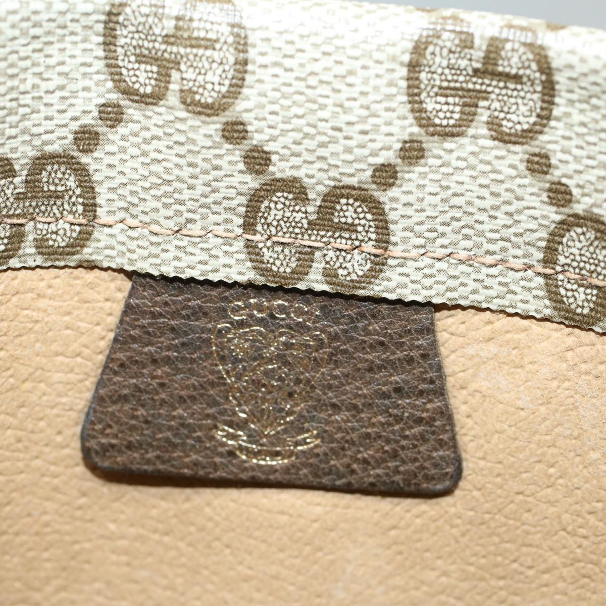 GUCCI GG Canvas Clutch Bag PVC Leather Beige 67-039-5229 yk8304