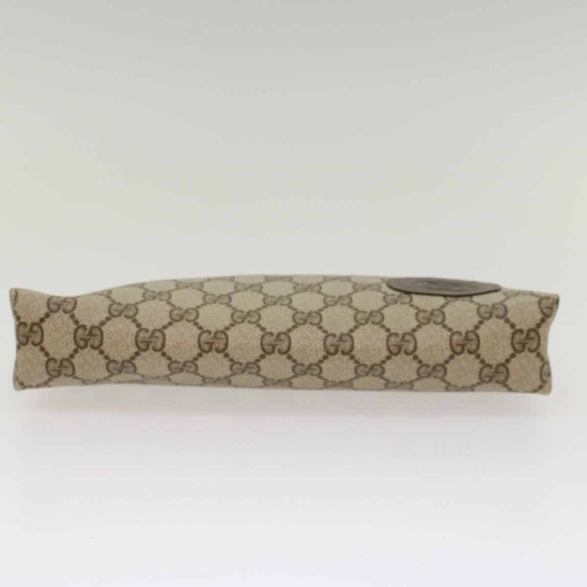 GUCCI GG Canvas Clutch Bag PVC Leather Beige 67-039-5229 yk8304