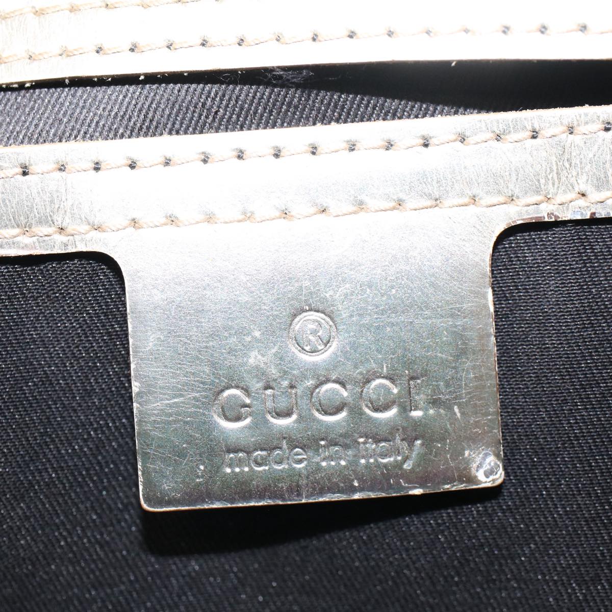 GUCCI GG Canvas Tote Bag White 189896 yk8306