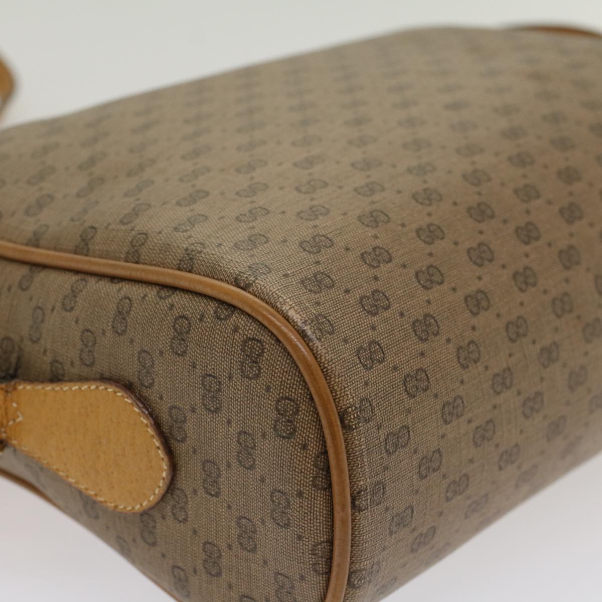 GUCCI Micro GG Canvas Web Sherry Line Shoulder Bag Beige 56.02.088 yk8307