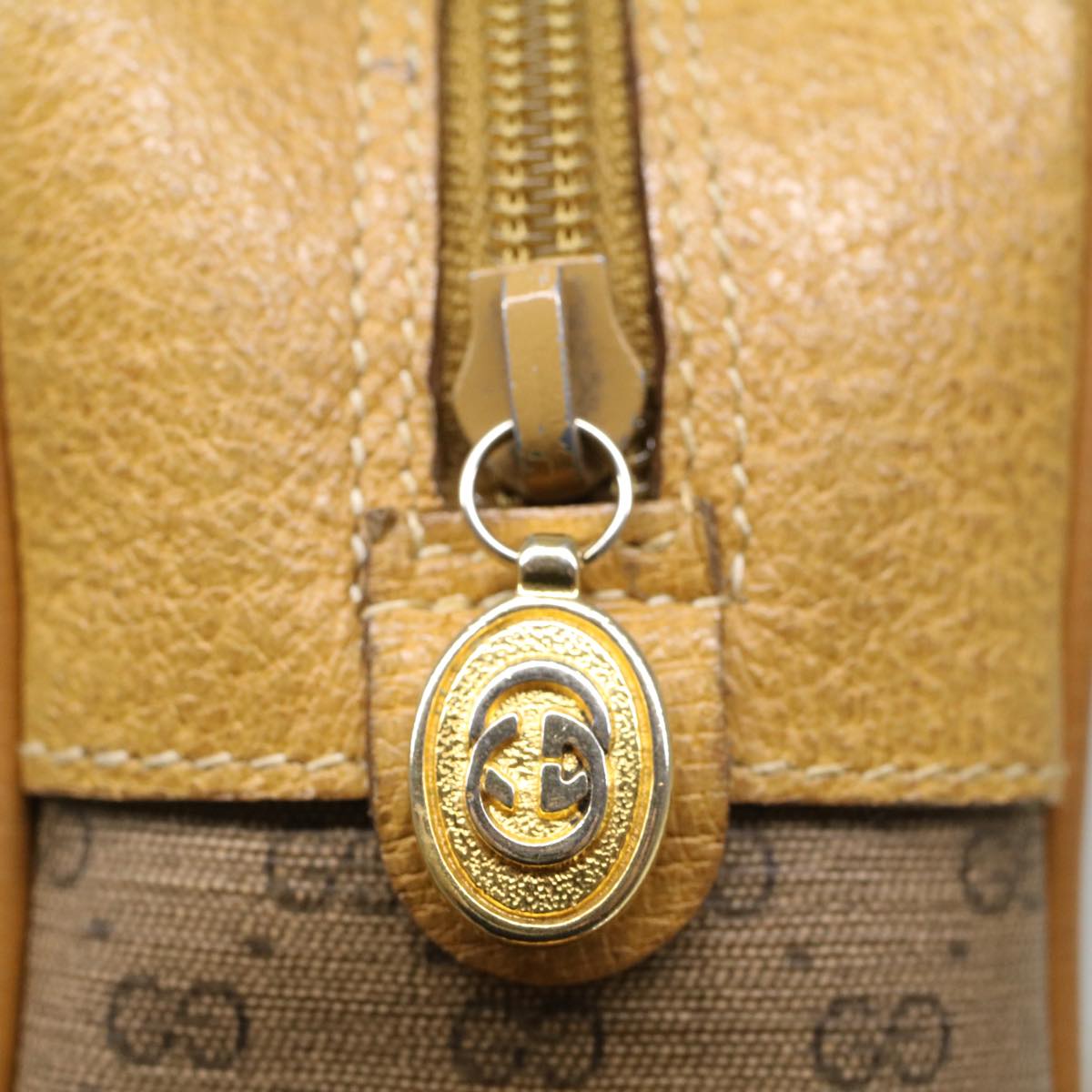 GUCCI Micro GG Canvas Web Sherry Line Shoulder Bag Beige 56.02.088 yk8307