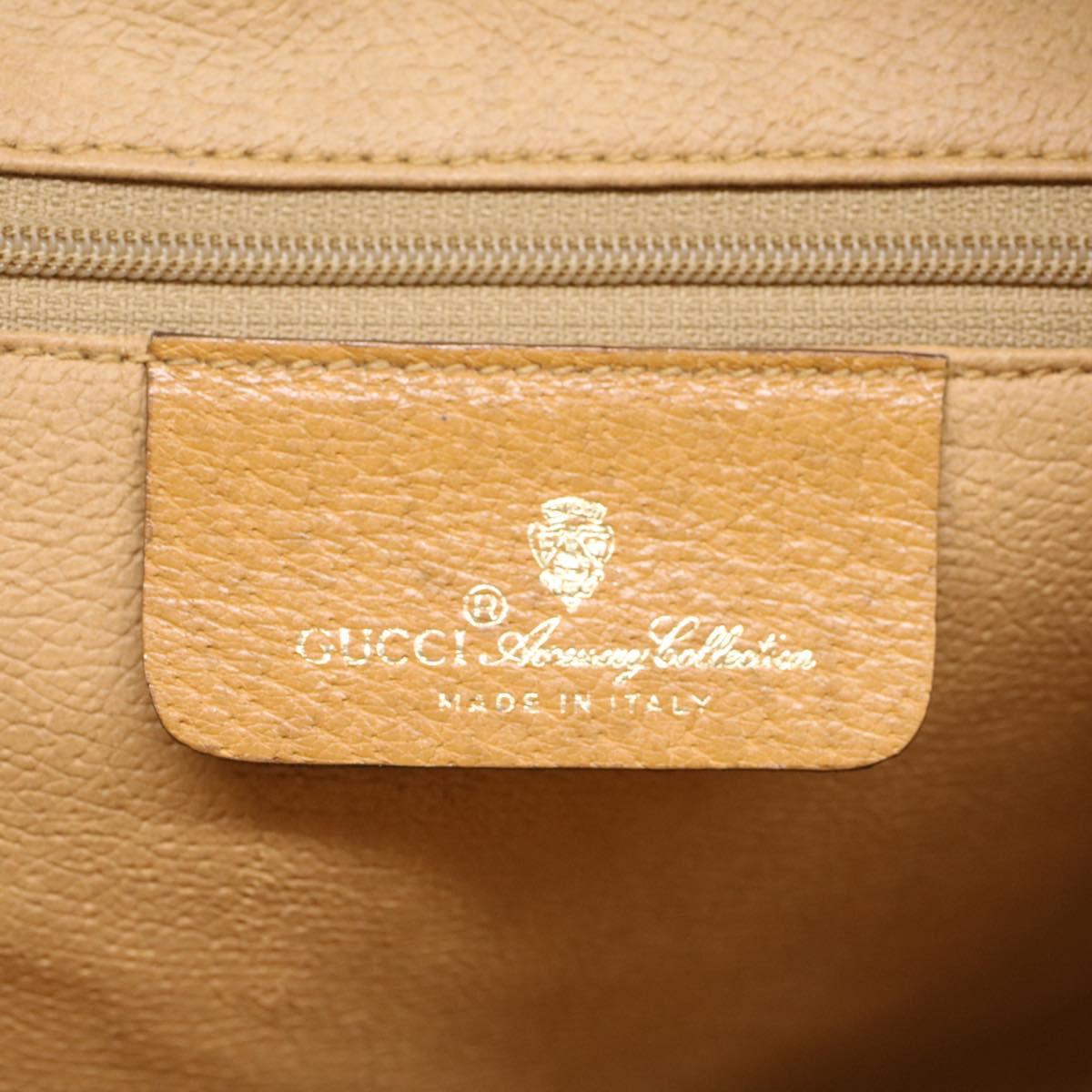 GUCCI Micro GG Canvas Web Sherry Line Shoulder Bag Beige 56.02.088 yk8307
