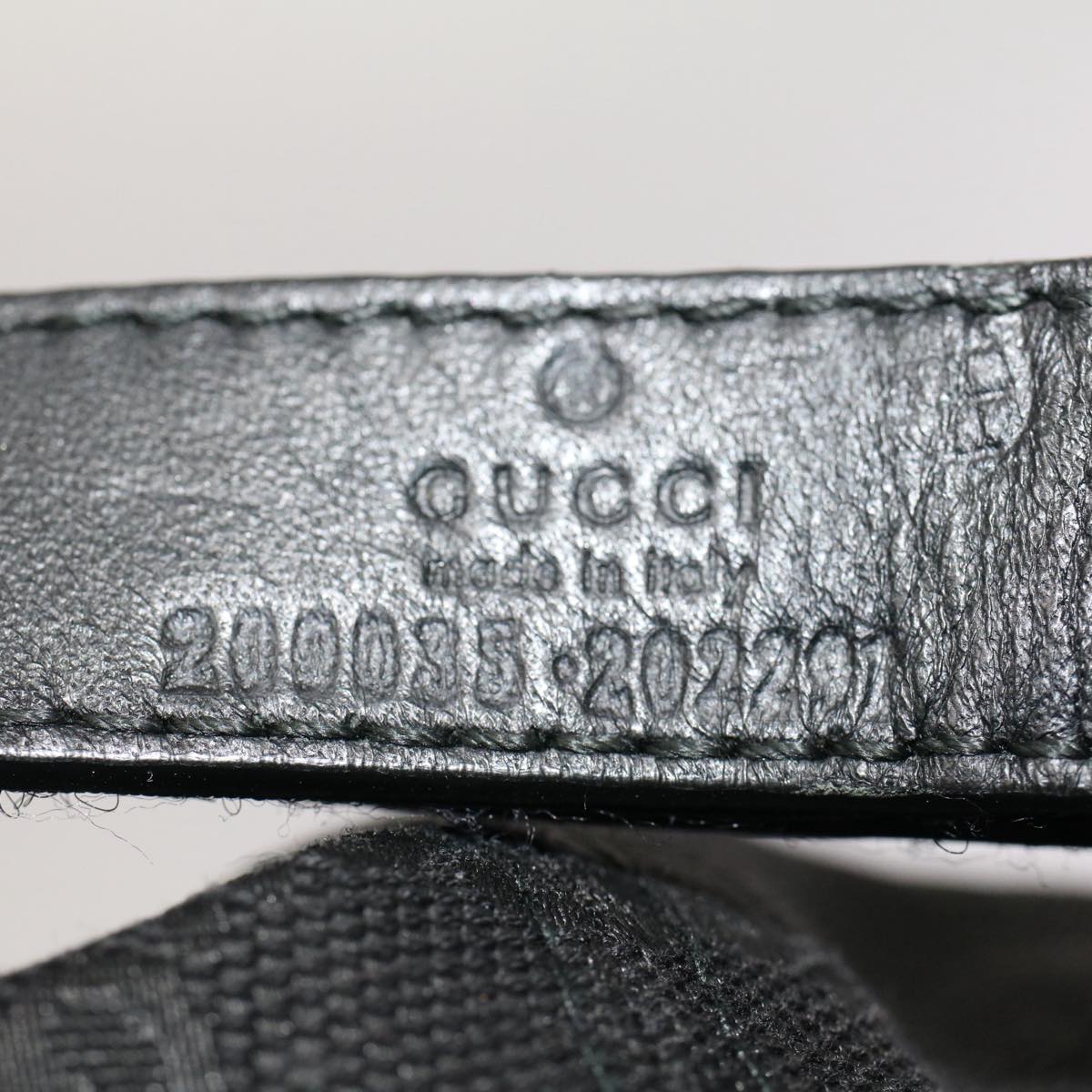 GUCCI GG Canvas Web Sherry Line Cap XL Black Red Green 200035 yk8309