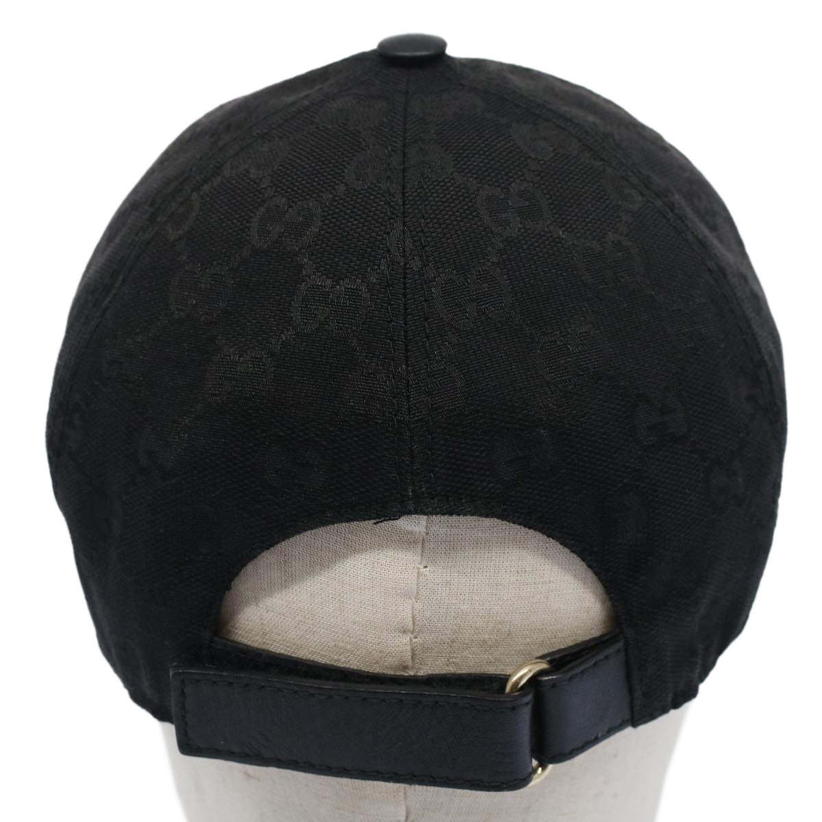 GUCCI GG Canvas Web Sherry Line Cap XL Black Red Green 200035 yk8309