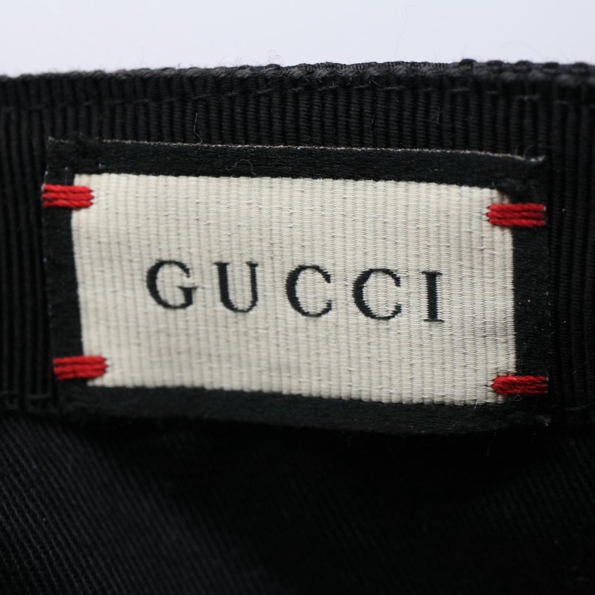 GUCCI GG Canvas Web Sherry Line Cap XL Black Red Green 200035 yk8309