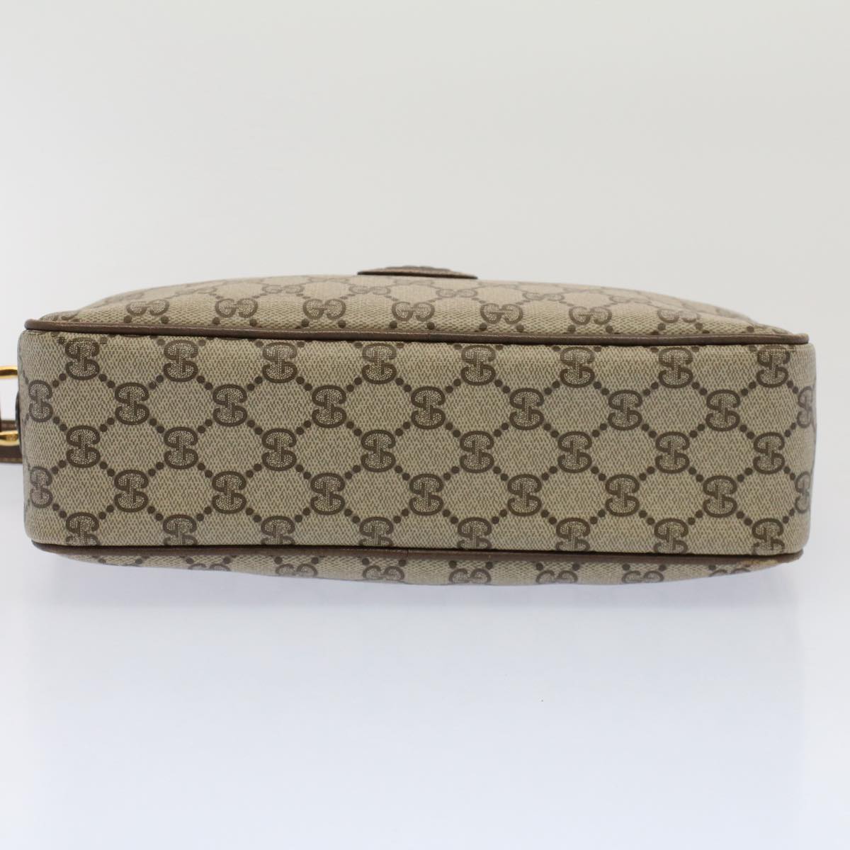 GUCCI GG Canvas Shoulder Bag PVC Leather Beige 001.56.0942 yk8312
