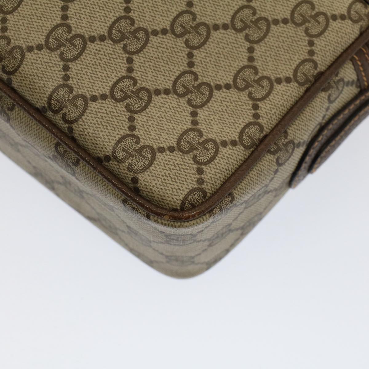 GUCCI GG Canvas Shoulder Bag PVC Leather Beige 001.56.0942 yk8312