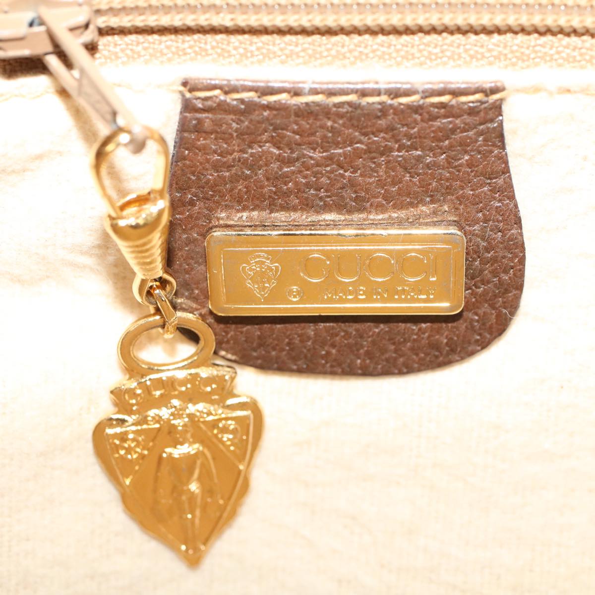 GUCCI GG Canvas Shoulder Bag PVC Leather Beige 001.56.0942 yk8312