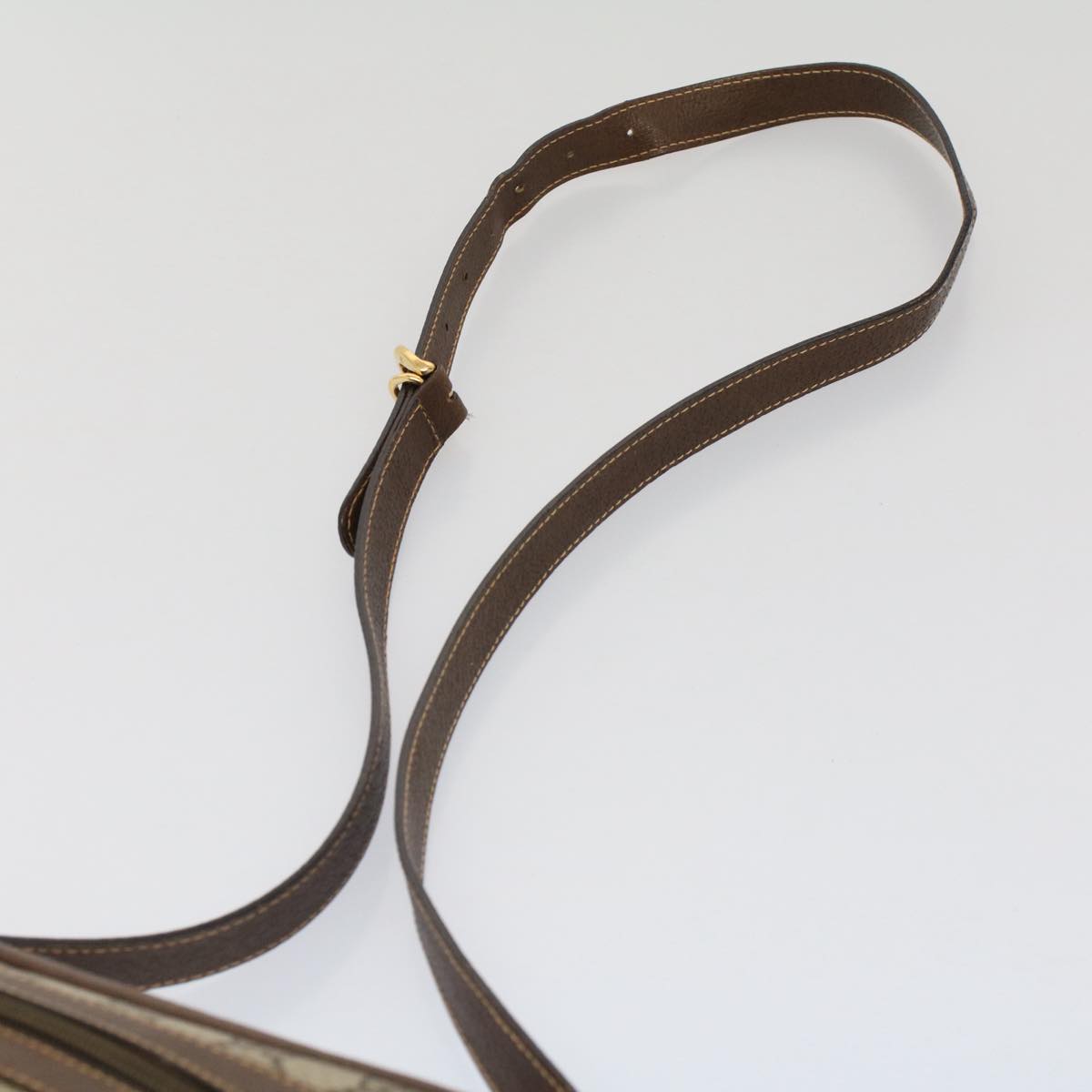 GUCCI GG Canvas Shoulder Bag PVC Leather Beige 001.56.0942 yk8312