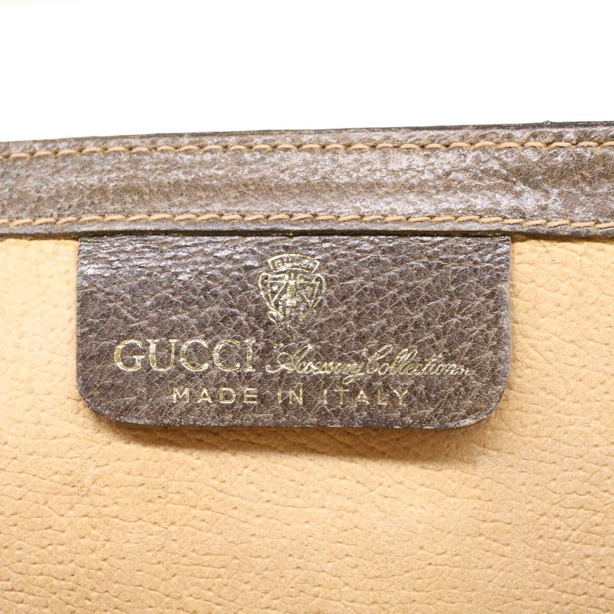 GUCCI GG Canvas Web Sherry Line Clutch Bag Beige Red 67.014.3087 yk8319