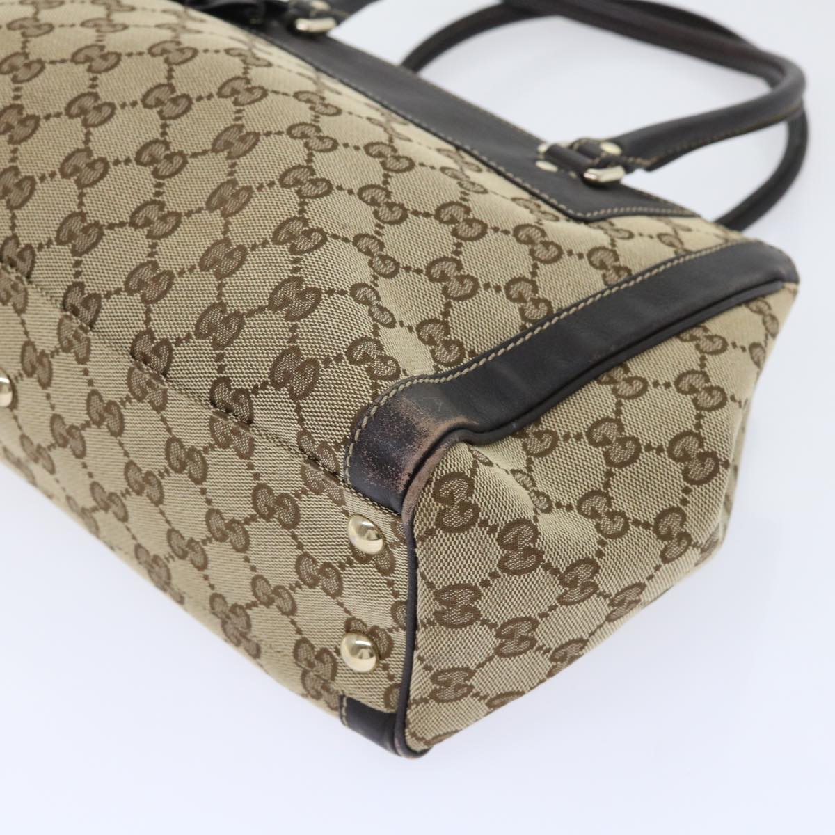 GUCCI GG Canvas Shoulder Bag Beige 190247 yk8323