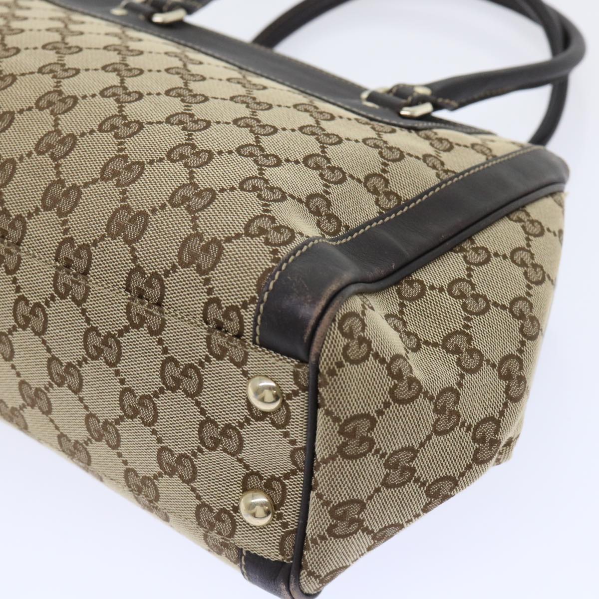 GUCCI GG Canvas Shoulder Bag Beige 190247 yk8323