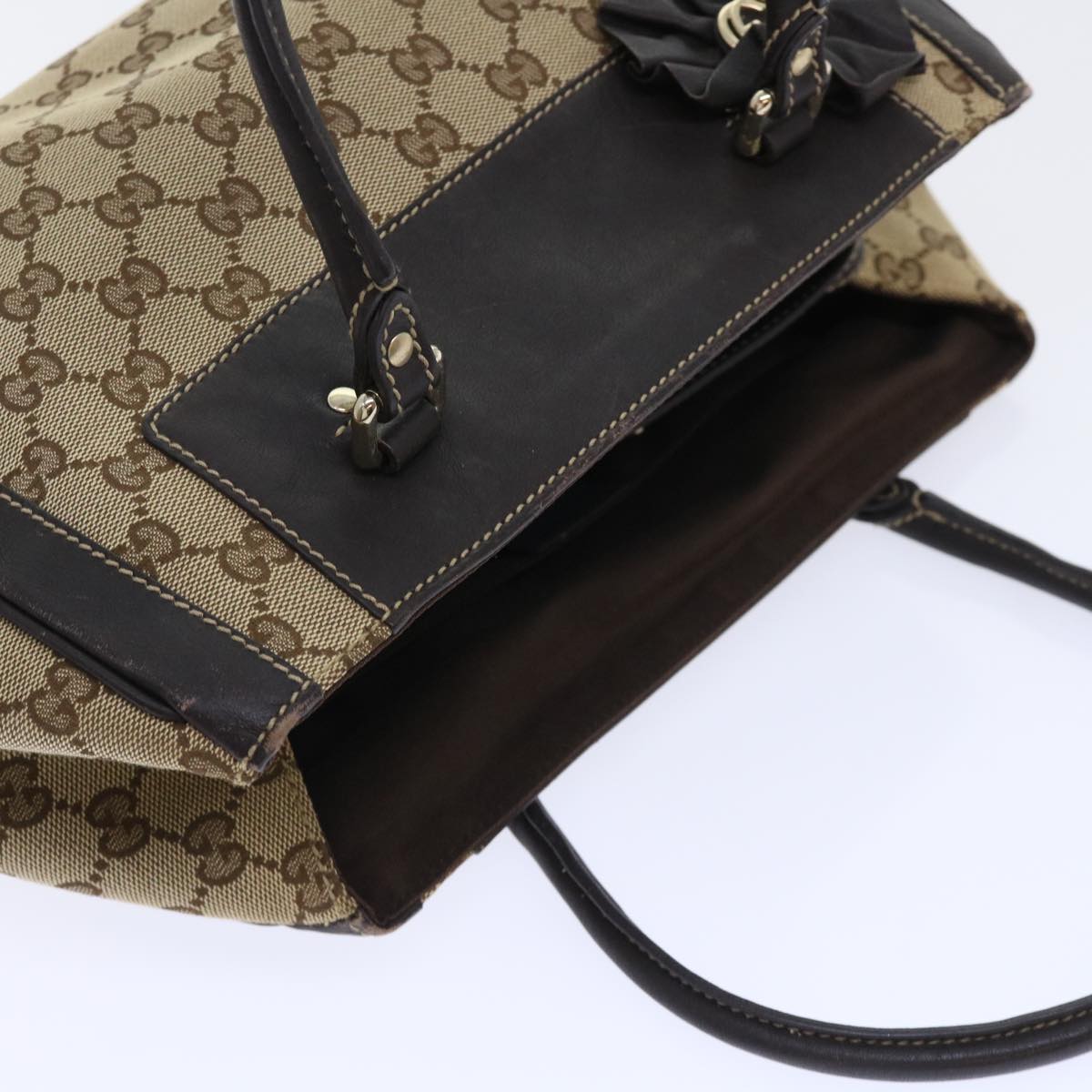 GUCCI GG Canvas Shoulder Bag Beige 190247 yk8323