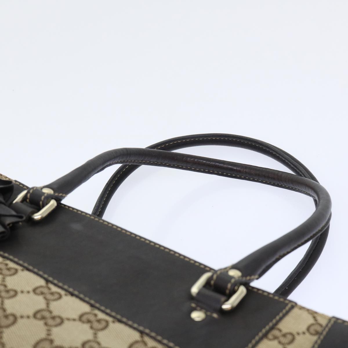 GUCCI GG Canvas Shoulder Bag Beige 190247 yk8323